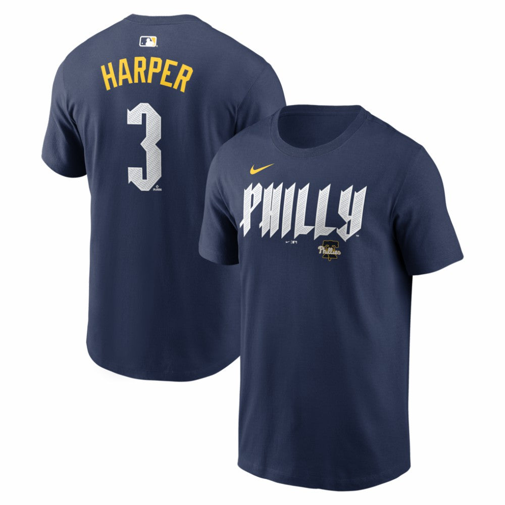 Bryce Harper Philadelphia Phillies Nike City Connect Name & Number T-Shirt Outlet