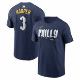 Bryce Harper Philadelphia Phillies Nike City Connect Name & Number T-Shirt Outlet