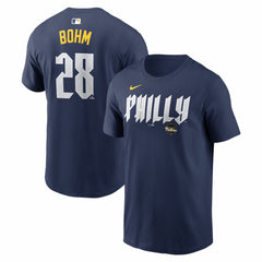 Alec Bohm Philadelphia Phillies Nike City Connect Name & Number T-Shirt Outlet