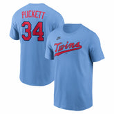Kirby Puckett Minnesota Twins Nike Cooperstown Collection Name & Number T-Shirt Outlet