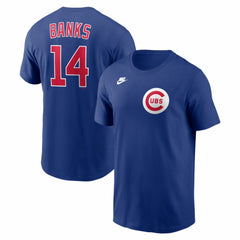 Ernie Banks Chicago Cubs Nike Cooperstown Collection Name & Number T-Shirt Discount