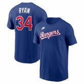 Nolan Ryan Texas Rangers Nike Cooperstown Collection Name & Number T-Shirt Outlet