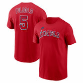 Albert Pujols Los Angeles Angels Nike Cooperstown Collection Name & Number T-Shirt Online