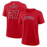 Mike Trout Los Angeles Angels Nike Women's Name & Number T-Shirt for sale
