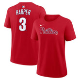 Bryce Harper Philadelphia Phillies Nike Women's Name & Number T-Shirt Near Me
