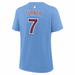 Trea Turner Philadelphia Phillies Nike Women's Name & Number T-Shirt Discount
