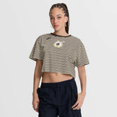 San Diego Padres Nike Women's Cooperstown Collection Striped Cropped T-Shirt Near Me