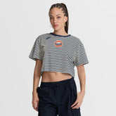 Houston Astros Nike Women's Cooperstown Collection Striped Cropped T-Shirt Sale