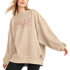 Chicago Bulls DKNY Sport Women's Daisy Tunic Oversized Pullover Sweatshirt Gold