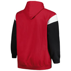 Arizona Cardinals Profile Big & Tall Trench Battle Pullover Hoodie - Cardinal - NFL