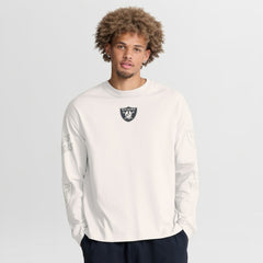 Las Vegas Raiders Oversized Type Play Long Sleeve T-Shirt - Gray - Fanatics