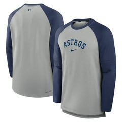 Houston Astros Nike Authentic Collection Game Time Raglan Performance Long Sleeve T-Shirt Sale
