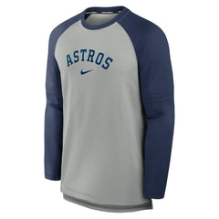 Houston Astros Nike Authentic Collection Game Time Raglan Performance Long Sleeve T-Shirt Sale