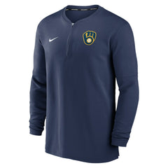 Milwaukee Brewers Nike Authentic Collection Game Time Performance Quarter-Zip Top Online
