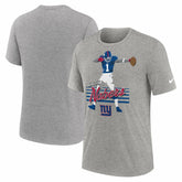 Malik Nabers New York Giants Player Graphic T-Shirt - Heather Gray - Nike