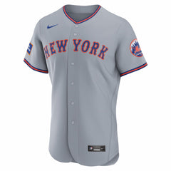 New York Mets Nike Road Sponsor Patch Authentic Jersey Outlet