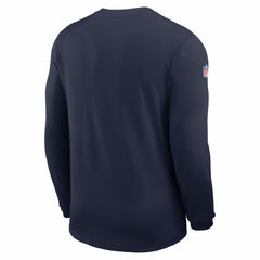 Dallas Cowboys Sideline Coach UV Dri-FIT Long Sleeve Shirt - Navy - Nike