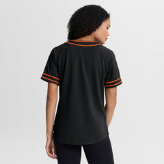 San Francisco Giants Fanatics Women's Diva Race Ahead Raglan V-Neck T-Shirt Outlet