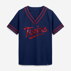 Minnesota Twins Fanatics Women's Diva Race Ahead Raglan V-Neck T-Shirt Online