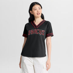 Arizona Diamondbacks Fanatics Women's Diva Race Ahead Raglan V-Neck T-Shirt Near Me