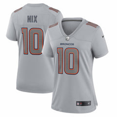 Bo Nix Denver Broncos Women's Fashion Atmosphere Fashion Game Jersey - Gray - Nike