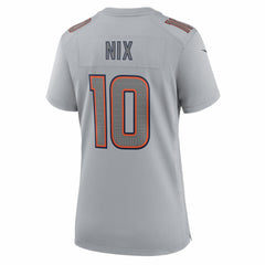 Bo Nix Denver Broncos Women's Fashion Atmosphere Fashion Game Jersey - Gray - Nike