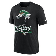 Saquon Barkley Philadelphia Eagles Player Graphic T-Shirt - Heather Black - Nike