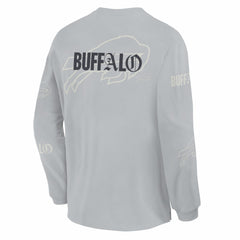 Buffalo Bills Oversized Type Play Long Sleeve T-Shirt - Gray - Fanatics