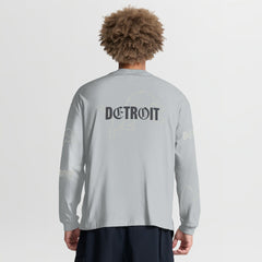 Detroit Lions Oversized Type Play Long Sleeve T-Shirt - Gray - Fanatics