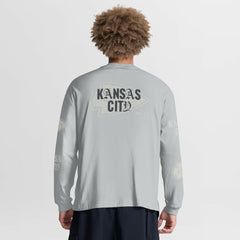 Kansas City Chiefs Oversized Type Play Long Sleeve T-Shirt - Gray - Fanatics