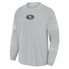 San Francisco 49ers Oversized Type Play Long Sleeve T-Shirt - Gray - Fanatics
