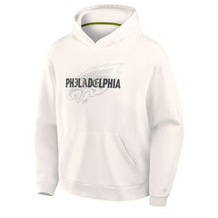 Philadelphia Eagles Oversized Type Play Location Hoodie - Cream - Fanatics