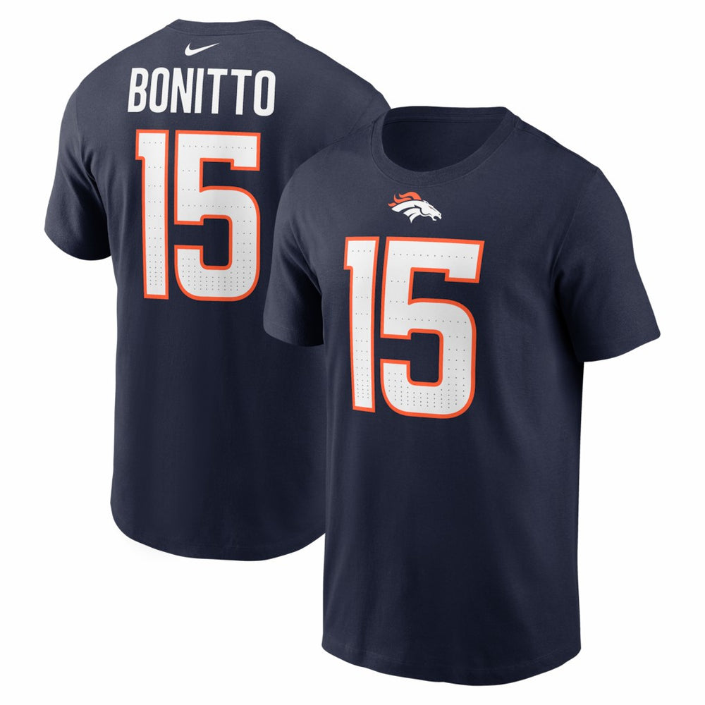 Nik Bonitto Denver Broncos Player Name & Number T-Shirt - Navy - Nike