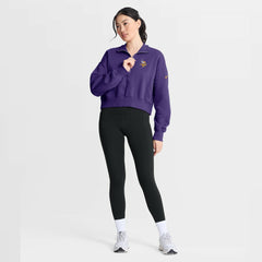 Minnesota Vikings Women's Phoenix Fleece Quarter-Zip Sweatshirt - Purple - Nike
