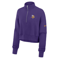 Minnesota Vikings Women's Phoenix Fleece Quarter-Zip Sweatshirt - Purple - Nike