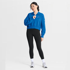 Detroit Lions Women's Phoenix Fleece Quarter-Zip Sweatshirt - Blue - Nike