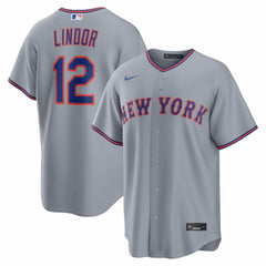 Francisco Lindor New York Mets Nike Road Replica Jersey Online