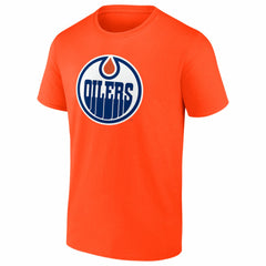 Edmonton Oilers Logo Athletic Essential T-Shirt - Orange | NHL sale