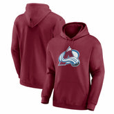 Colorado Avalanche Logo Athletic Essential Hoodie - Burgundy | NHL Clearance