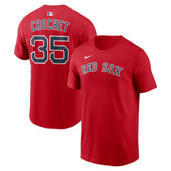 Garrett Crochet Boston Red Sox Nike Name & Number T-Shirt Sale