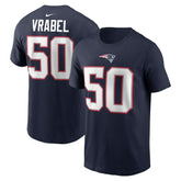 Mike Vrabel New England Patriots Retired Player Name & Number T-Shirt - Navy - Nike