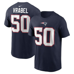 Mike Vrabel New England Patriots Retired Player Name & Number T-Shirt - Navy - Nike