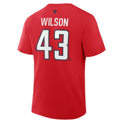 Tom Wilson Washington Capitals Fanatics Authentic Stack Name & Number T-Shirt - Red | Fanatics discount