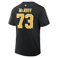 Charlie McAvoy Boston Bruins Fanatics Authentic Stack Name & Number T-Shirt - Black | Fanatics sale