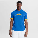 Los Angeles Chargers Optimal Play Short Sleeve Hooded T-Shirt - Powder Blue - Fanatics