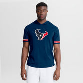 Houston Texans Optimal Play Short Sleeve Hooded T-Shirt - Navy - Fanatics