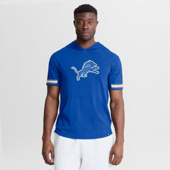 Detroit Lions Optimal Play Short Sleeve Hooded T-Shirt - Blue - Fanatics