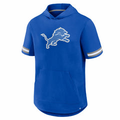 Detroit Lions Optimal Play Short Sleeve Hooded T-Shirt - Blue - Fanatics