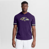 Baltimore Ravens Optimal Play Short Sleeve Hooded T-Shirt - Purple - Fanatics