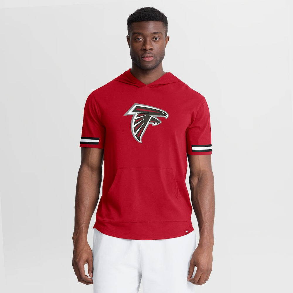 Atlanta Falcons Optimal Play Short Sleeve Hooded T-Shirt - Red - Fanatics